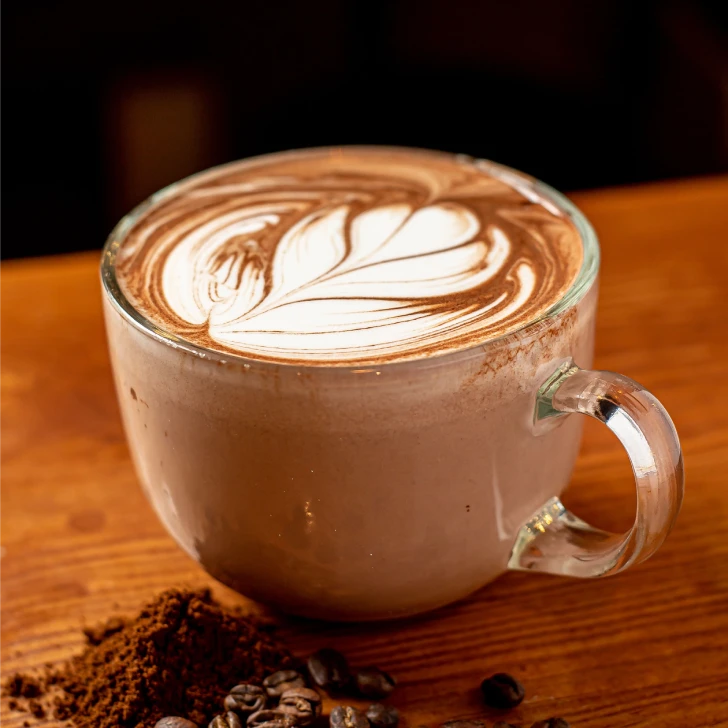vertical closeup of a cup of delicious cappuccino 2025 02 02 14 00 42 utc